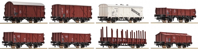 Set of 8 Freight cars<br /><a href='images/pictures/Roco/22705.jpg' target='_blank'>Full size image</a>